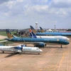 Vietnam Airlines Group đã điều chỉnh lịch khai thác do ảnh hưởng của bão số 10 tới khu vực miền Trung. (Ảnh: CTV/Vietnam+)