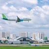 Bamboo Airways vẫn duy trì tỷ lệ chuyến bay đúng giờ dẫn đầu ngành hàng không 2 năm liên tiếp. (Ảnh: CTV/Vietnam+)