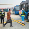 Vietnam Airlines đã tập trung nguồn lực cao nhất để đảm bảo phục vụ an toàn, chu đáo cho các đoàn đại biểu tham dự Đại hội Đảng toàn quốc lần thứ XIII. (Ảnh: CTV/Vietnam+)