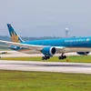 Đội tàu bay thân rộng hiện đại của Vietnam Airlines sẽ là lựa chọn lý tưởng cho đường bay thẳng tới Mỹ. (Ảnh: CTV/Vietnam+)