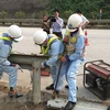 Những hộ lan bị tháo trên cao tốc Nội Bài-Lào Cai đã được phía đơn vị quản lý đường cao tốc xử lý nhằm đảm bảo an toàn giao thông. (Ảnh: CTV/Vietnam+)