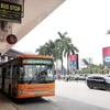 Tuyến xe buýt số 86 có lộ trình từ ga Hà Nội-sân bay Nội Bài. (Ảnh: Việt Hùng/Vietnam+)