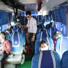 Xe khách chở khách tuyến cố định chỉ đạt khoảng 30% so với trước dịch COVID-19. (Ảnh: Việt Hùng/Vietnam+)