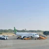 Hãng hàng không Bamboo Airways dự kiến sẽ khai thác các chuyến bay đến Cảng hàng không Cà Mau bằng tàu bay Embraer. (Ảnh: Kim Há/TTXVN)