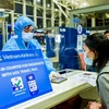 Vietnam Airlines đã ứng dụng thành công ứng dụng hộ chiếu sức khỏe điện tử đối với một số chuyến bay đi châu Âu và cả nước ngoài về Việt Nam. (Ảnh: CTV/Vietnam+)