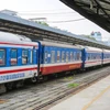 Mở lại tàu khách, đường sắt sẽ bán vé từ 8 giờ sáng ngày 12/10. (Ảnh: Minh Sơn/Vietnam+)