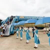 Vietnam Airlines khẳng định nỗ lực đồng hành cùng các cơ quan chức năng thực hiện mục tiêu “Du lịch Việt Nam an toàn hấp dẫn”. (Ảnh: CTV/Vietnam+)