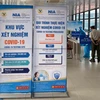 Cảng hàng không quốc tế Nội Bài sẽ tạm dừng dịch vụ test nhanh COVID-19 cho hành khách từ 16/12. (Ảnh: CTV/Vietnam+)
