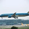 Máy bay của hãng hàng không Vietnam Airlines. (Ảnh: CTV/Vietnam+)