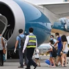 Hành khách đi máy bay của hãng hàng không Vietnam Airlines. (Ảnh: CTV/Vietnam+)