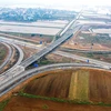 Dự án cao tốc Cao Bồ-Mai Sơn được thông xe tạm thời từ 13 giờ ngày 28/1 để phương tiện lưu thông trong dịp Tết Nguyên đán Nhâm Dần. (Ảnh: CTV/Vietnam+)