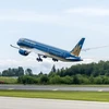 Dự kiến Vietnam Airlines sẽ thực hiện chuyến bay đầu tiên đón người Việt tại Ukraine về nước. (Ảnh: CTV/Vietnam+)