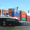 Việt Nam chưa phát triển được đội tàu container chuyên nghiệp để có thể cạnh tranh trực tiếp với các hãng tàu nước ngoài. (Ảnh: VIMC cung cấp)