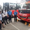 Lãnh đạo Tổng cục Đường bộ Việt Nam kiểm tra bến xe, doanh nghiệp vận tải để sẵn sàng phục vụ khách đi lại dịp nghỉ lễ 30/4-1/5. (Ảnh: CTV/Vietnam+)