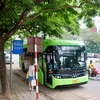 Hà Nội đã chính thức vận hành thêm tuyến buýt điện thứ 7. (Ảnh: CTV/Vietnam+)