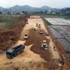 Nhà thầu thi công một đoạn tuyến cao tốc Bắc-Nam giai đoạn 2017-2020. (Ảnh: Huy Hùng/Vietnam+)