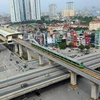 Vận hành tuyến đường sắt đô thị Cát Linh-Hà Đông. (Ảnh: Huy Hùng/TTXVN)
