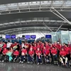 Vietnam Airlines đồng hành cùng đoàn thể thao ASEAN Para Games lần thứ 11. (Ảnh: CTV/Vietnam+)