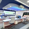 Mô hình trung tâm giám sát, điều hành giao thông thông minh của Elcom. (Ảnh: CTV/Vietnam+)