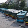 Tổng công ty Vận tải Hà Nội luôn quan tâm đến chất lượng, hình ảnh phương tiện xe buýt khi ra tuyến vận hành, thái độ ứng xử, phục vụ khách hàng. (Ảnh: Minh Sơn/Vietnam+)