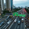 Hà Nội đã từng bước đưa vào khai thác, vận hành hàng loạt các công trình hạ tầng giao thông đô thị góp phần tăng khả năng kết nối, giảm ùn tắc giao thông. (Ảnh: Tuấn Anh/TTXVN)