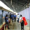 Ngành đường sắt mở bán vé tàu tập thể Tết Nguyên đán từ ngày 25/10. (Ảnh: Minh Sơn/Vietnam+)