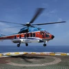 Máy bay trực thăng H225 đa dụng đóng vai trò quan trọng trong các hoạt động khai thác ngoài khơi, vận tải. (Ảnh: CTV/Vietnam+)