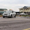 Học viên thi sát hạch lái xe trong sa hình tại một cơ sở đào tạo, sát hạch lái xe của Hà Nội. (Ảnh: Việt Hùng/Vietnam+)
