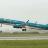 Mở lại 5 đường bay, Vietnam Airlines tiến tới khôi phục hoàn toàn mạng bay tới Trung Quốc. (Ảnh: CTV/Vietnam+)