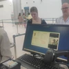 Cảng hàng không quốc tế Cát Bi đã bắt đầu vận hành thử nghiệm sử dụng camera nhận diện khuôn mặt để làm thủ tục hàng không từ đầu tháng Hai vừa qua. (Ảnh: PV/Vietnam+)