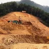 Dự án cao tốc Vĩnh Hảo-Phan Thiết vẫn còn đang thiếu nguồn cung cấp đất đắp lên tới khoảng 920.000m3. (Ảnh: Việt Hùng/Vietnam+)