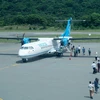 Tàu bay ATR72 của hãng hàng không VASCO. (Ảnh: Việt Hùng/Vietnam+)