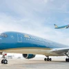 Máy bay của hãng hàng không Vietnam Airlines. (Ảnh: CTV/Vietnam+)