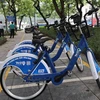 Công ty cổ phần Trí Nam đã cơ bản hoàn thành các điều kiện về vận hành dịch vụ xe đạp công cộng tại Hà Nội. (Ảnh: Việt Hùng/Vietnam+)