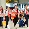 Sân bay quốc tế Nội Bài dự kiến đón khoảng 97.000 lượt hành khách trong ngày 1/9, ngày đầu tiên của kỳ nghỉ Lễ Quốc khánh. (Ảnh: PV/Vietnam+)