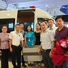 Vietnam Airlines vận chuyển tạng hiến cứu người từ Nghệ An đến Hà Nội. (Ảnh: PV/Vietnam+)