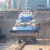 Lượng đơn hàng đóng tàu mới dồi dào khi nhu cầu vận tải biển tăng và phục hồi so với thời kỳ trước đại dịch COVID-19. (Ảnh: Việt Hùng/Vietnam+)