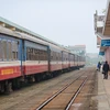 Ngành đường sắt tăng cường tàu chạy trong dịp nghỉ Tết Dương lịch 2024. (Ảnh: Minh Sơn/Vietnam+)