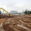 Nhà thầu thi công một Dự án đường bộ Cao tốc Bắc-Nam phía Đông. (Ảnh: Việt Hùng/Vietnam+)