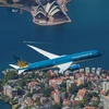 Vietnam Airlines đang khai thác đường bay thẳng từ Hà Nội, Thành phố Hồ Chí Minh đến Australia với tổng tần suất lên đến 23 chuyến/tuần. (Ảnh: PV/Vietnam+)