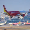 Vietjet sẽ tăng cường 120 chuyến bay để đáp ứng nhu cầu di chuyển của người dân và du khách đi lại dịp nghỉ lễ Quốc khánh 2/9. (Ảnh: PV/Vietnam+)