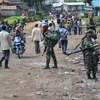 Binh sỹ CHDC Congo gác tại Bunagana, nơi được coi là căn cứ địa của M23 tại phía đông Bắc Kivu, ngày 5/11. (Nguồn: AFP/TTXVN)