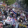 Phe đối lập ở Thái Lan có kế hoạch tổ chức cuộc biểu tình lớn vào ngày 13/1 tới nhằm làm tê liệt thủ đô Bangkok. (Nguồn: AFP/TTXVN)
