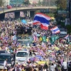 Người biểu tình chống chính phủ tại Bangkok. (Nguồn: THX/TTXVN)