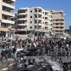 Hiện trường vụ đánh bom tại Beirut. (Nguồn: AFP/TTXVN)
