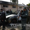 Hiện trường một vụ đánh bom tại Sarobi ngày 21/2. (Nguồn: AFP/TTXVN)