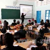 Giờ học của các em học sinh Trường Phổ thông dân tộc nội trú huyện Krông Bông. Ảnh minh họa. (Ảnh: Quý Trung/TTXVN)