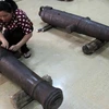 [Photo] Phú Yên phát hiện 2 khẩu súng thần công từ cuối thế kỷ 19