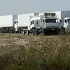 Lính biên phòng Ukraine sang Nga kiểm tra đoàn xe hàng cứu trợ