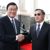 Báo chí Lào đưa đậm chuyến thăm của Chủ tịch nước Trương Tấn Sang
